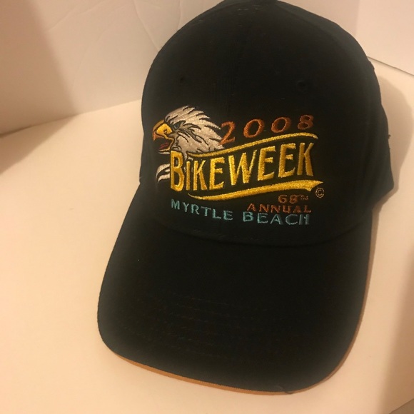 2008 Shade Shack Bike Week black strap back cap - Picture 1 of 4